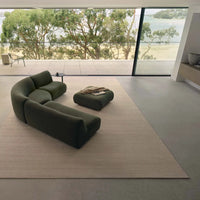 1977 Modular Curved Corner Sofa with Ottoman