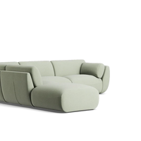 Willow 6 Seat Corner Modular with High Arms & Ottoman