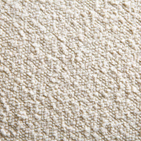 Amboise 3-Seater Curved Sofa with Ball Cushions, Ecru Boucle