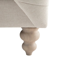 Ashby Chesterfield Large 3-Seater Sofa, Oatmeal Chenille