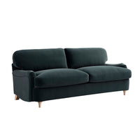 Daphnis Aegean Blue Velvet Sofa Large 3-Seater