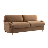 Daphnis Camel Velvet Sofa Bed Large 3-Seater