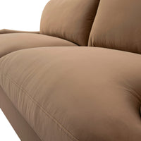 Daphnis Camel Velvet Sofa Bed Large 3-Seater