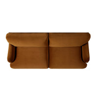Daphnis Cinnamon Velvet Sofa 3-Seater