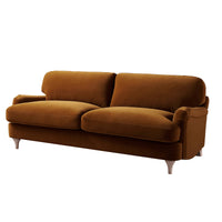 Daphnis Cinnamon Velvet Sofa 3-Seater