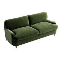Daphnis Fern Green Velvet Sofa Bed Large 3-Seater