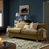 Daphnis Fudge Velvet Sofa Bed Large 3-Seater