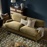 Daphnis Fudge Velvet Sofa Bed Large 3-Seater