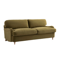 Daphnis Fudge Velvet Sofa Bed Large 3-Seater