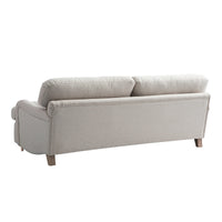 Daphnis Oatmeal Fabric Sofa Bed Large 3-Seater