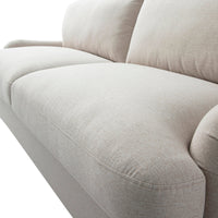 Daphnis Oatmeal Fabric Sofa Bed Large 3-Seater
