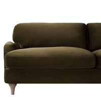 Daphnis Seaweed Velvet Sofa 3-Seater