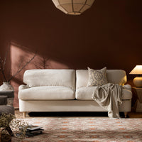 Daphnis Oatmeal Fabric Sofa Bed Large 3-Seater