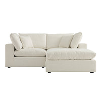 Lutyens Beige Linen Blend Modular Sofa 2-Piece Chaise