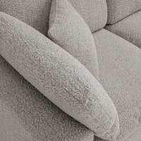 Lutyens Taupe Boucle Modular Sofa 2-Piece Chaise