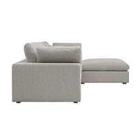 Lutyens Taupe Boucle Modular Sofa 3-Piece Chaise