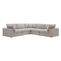 Lutyens Taupe Boucle Modular Sofa 5-Piece Corner Set