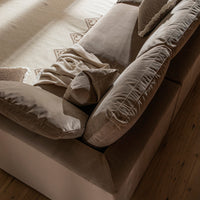 Lutyens Taupe Velvet Modular Sofa, 3-Piece