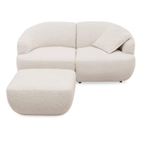 Aura 2 Seater Modular Sofa with Aura Ottoman