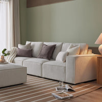 Brooklyn 3 Seater Sofa - Ivory