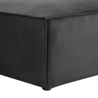 Brooklyn Pouffe - Steel Plush