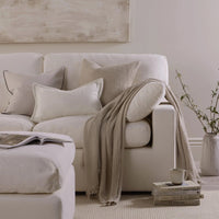 Cairo Feather 3 Seater Sofa - Vanilla