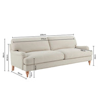 Hampshire 3 Seater Sofa - Beige