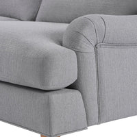 Hampshire Left Hand Chaise Sofa - Mid Grey