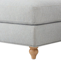 Hampshire Pouffe - Blue Stripe