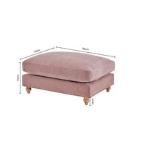 Hampshire Pouffe - Blush Pink