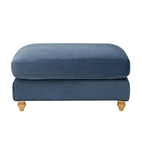 Hampshire Pouffe - Mid Blue