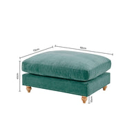 Hampshire Pouffe - Sea Green