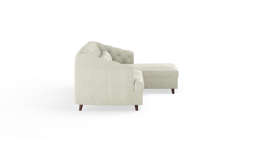 Earl Grey Corner Sofa Bed with Chaise