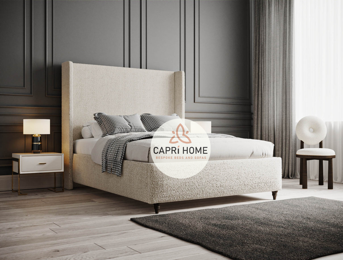 Ashton Teddy Boucle Upholstered Bed Capri Home