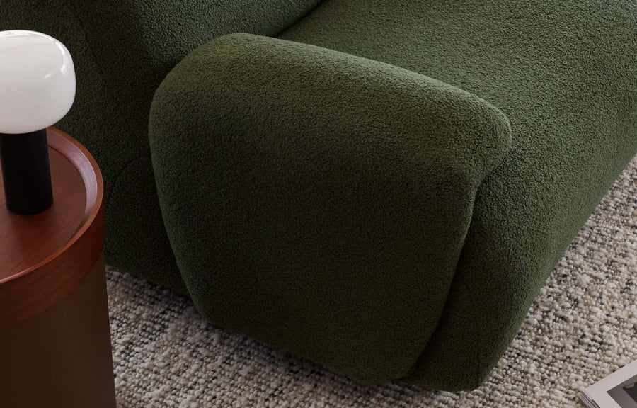 1977 Modular Sofa with Chaise and Armrests