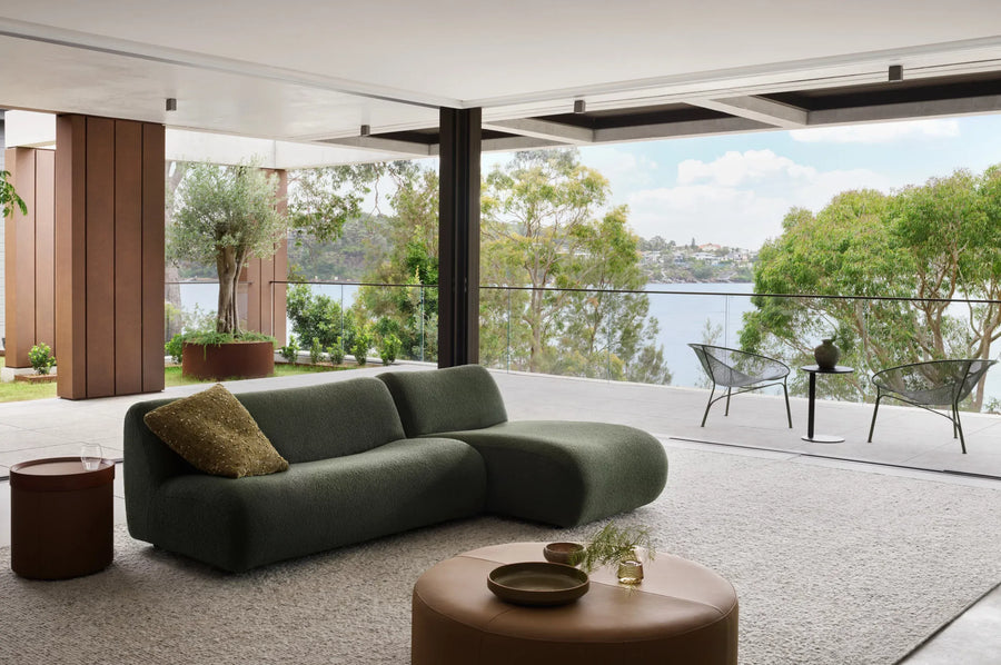 1977 Modular Sofa with Bench Seat and Chaise