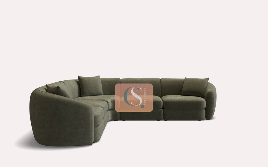 Nora 7 Seat Corner Modular Cosy Sofa