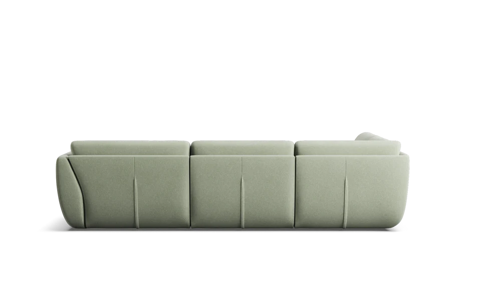 Willow 6 Seat Corner Modular with High Arms & Ottoman