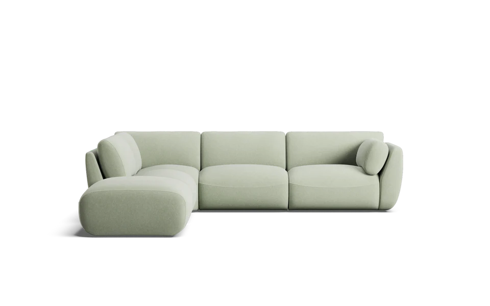 Willow 6 Seat Corner Modular with High Arms & Ottoman