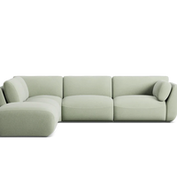 Willow 6 Seat Corner Modular with High Arms & Ottoman