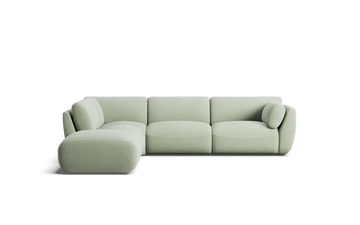 Willow 6 Seat Corner Modular with High Arms & Ottoman
