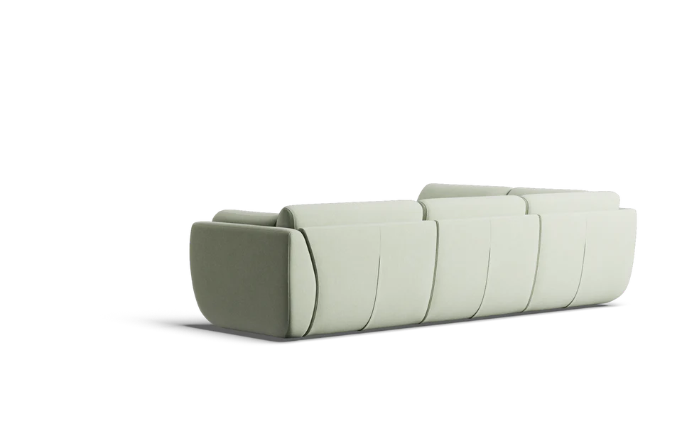 Willow 6 Seat Corner Modular with High Arms & Ottoman