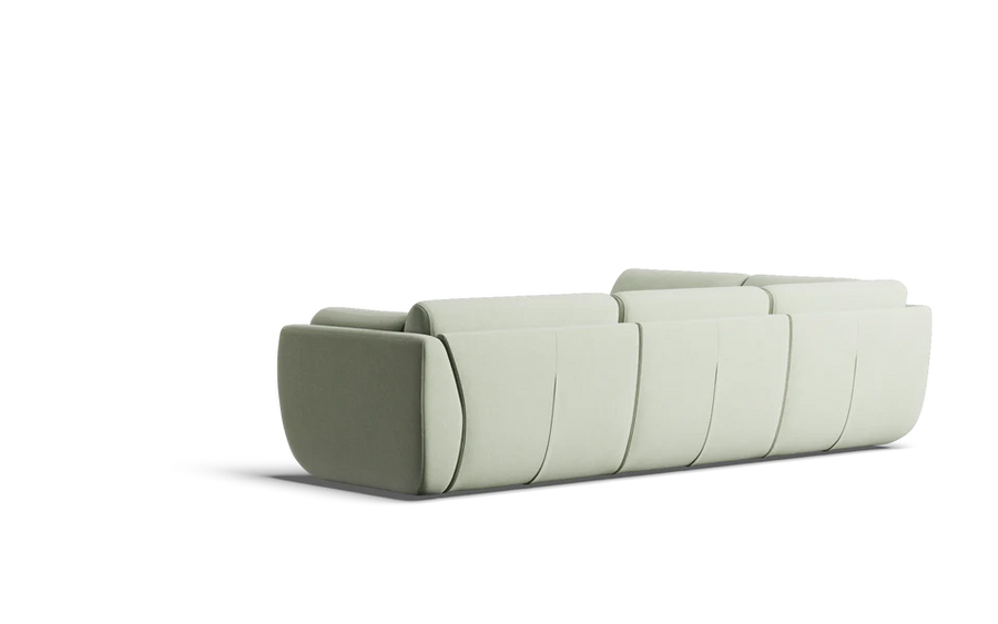 Willow 6 Seat Corner Modular with High Arms & Ottoman