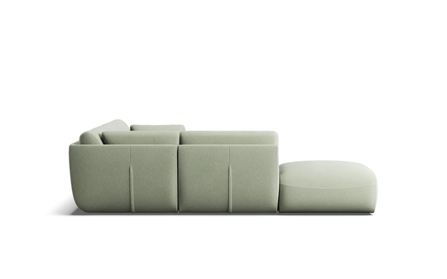 Willow 6 Seat Corner Modular with High Arms & Ottoman