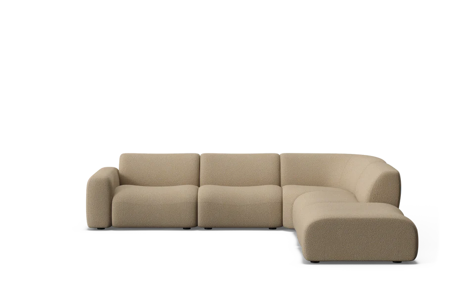 Osier 6 Seat Corner Modular with Ottoman