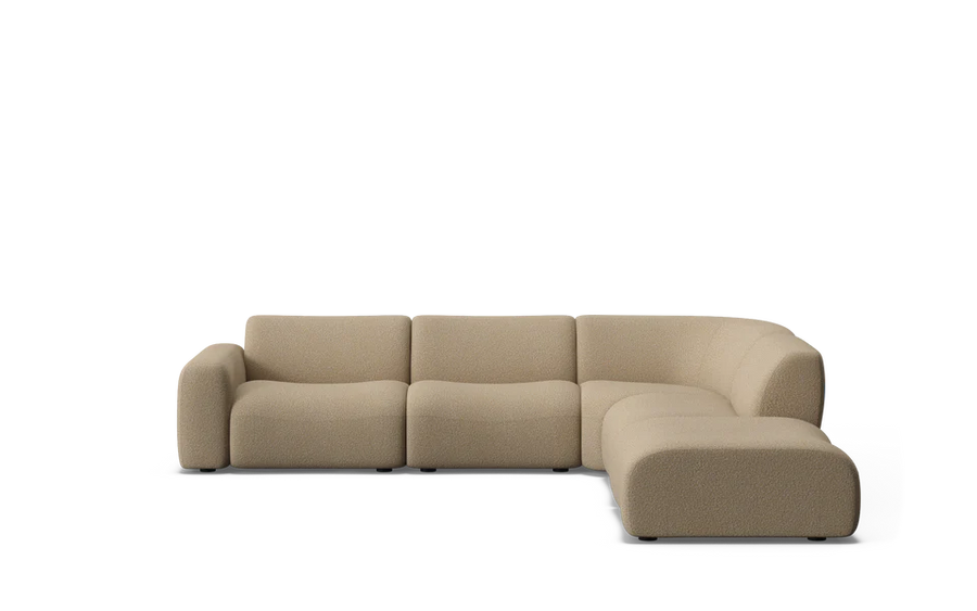 Osier 6 Seat Corner Modular with Ottoman
