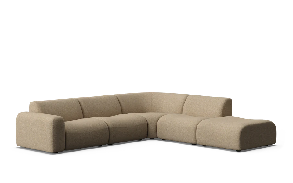 Osier 6 Seat Corner Modular with Ottoman