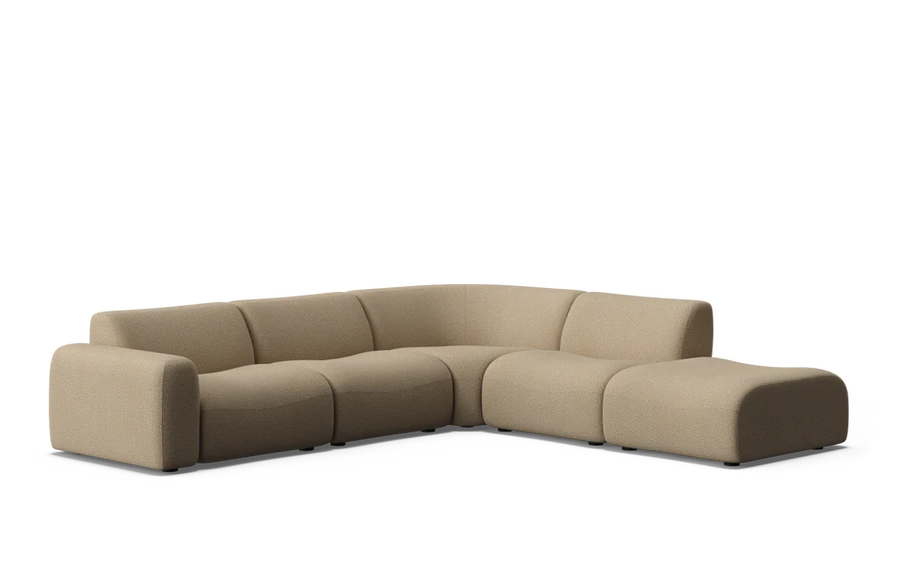 Osier 6 Seat Corner Modular with Ottoman