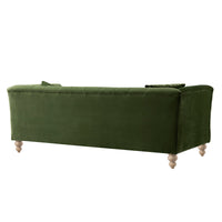 Ashby Chesterfield Large 3-Seater Sofa, Fern Green Velvet
