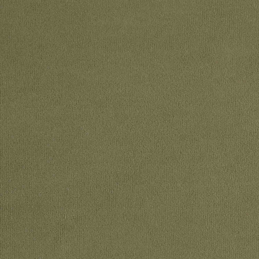 Brigette 3-Seater Olive Green Velvet Sofa with Antique Brass Castor Legs